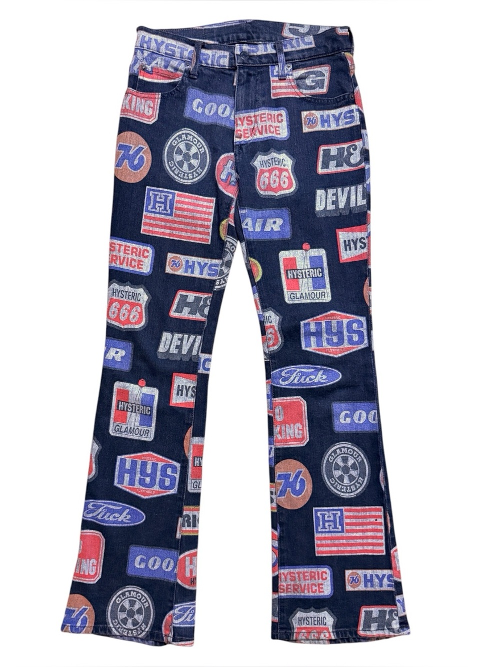 Hysteric Glamour all over print jeans